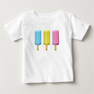 Camiseta Para Bebê Sorvete de picolé de verão bonito e adorável Kawai