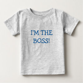 Camiseta Para Bebê Sou a camiseta do bebê do Chefe