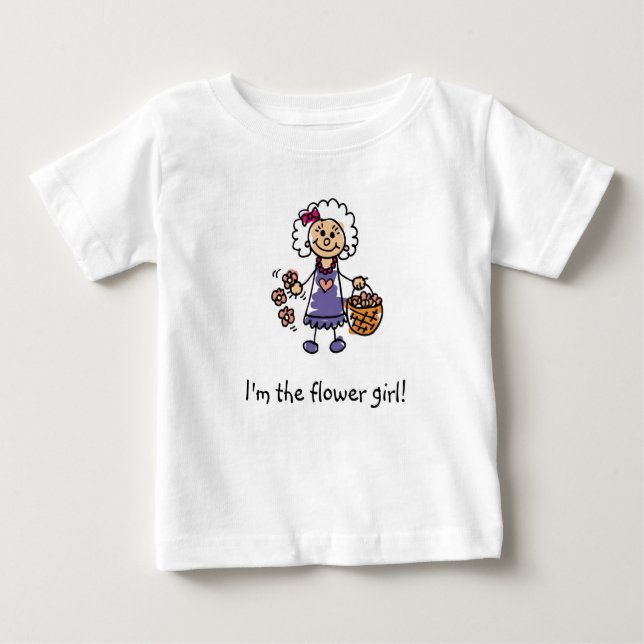 Camiseta Para Bebê Sou a florista! (Frente)