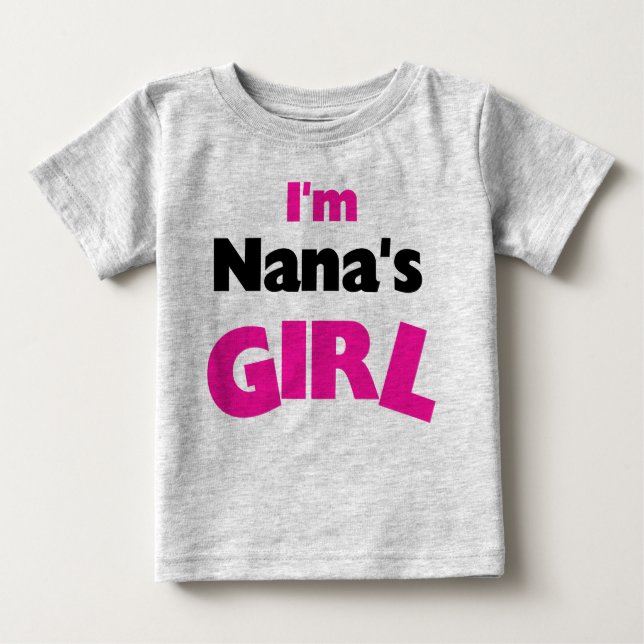 Camiseta Para Bebê Sou a garota da Nana (Frente)