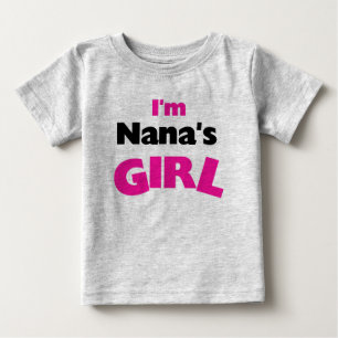Camiseta Para Bebê Sou a garota da Nana
