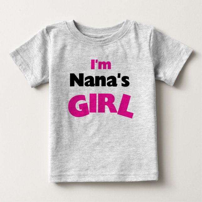 Camiseta Para Bebê Sou a garota da Nana (Frente)