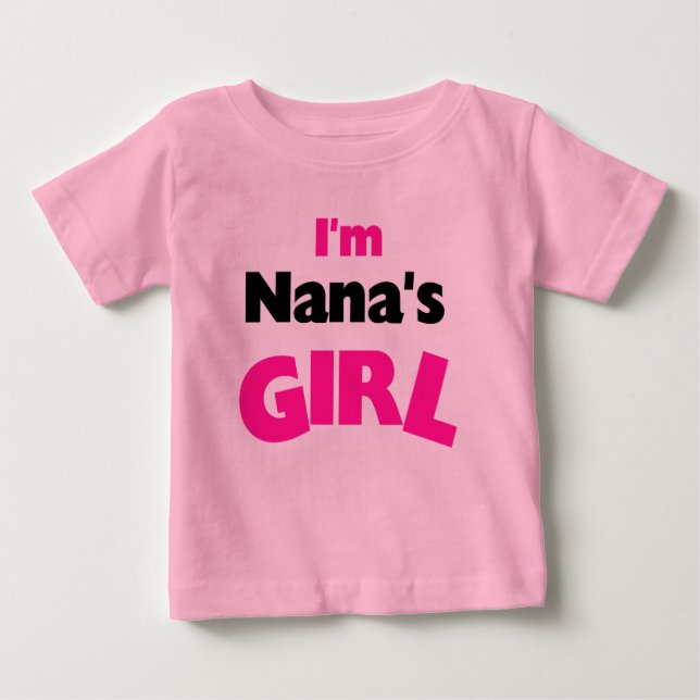 Camiseta Para Bebê Sou a garota da Nana (Frente)