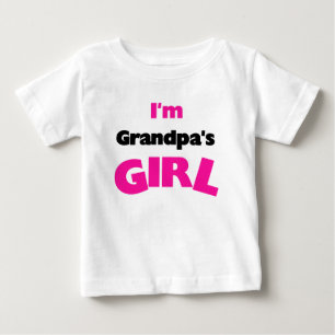 Camiseta Para Bebê Sou a garota do vovô