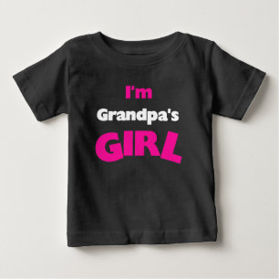 Camiseta Para Bebê Sou a garota do vovô