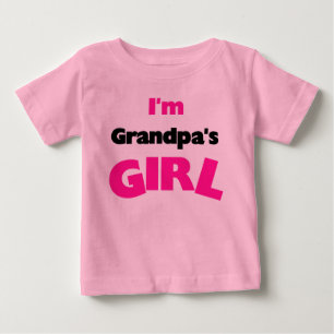 Camiseta Para Bebê Sou a garota do vovô