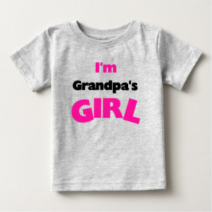Camiseta Para Bebê Sou a garota do vovô