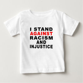 CAMISETA PARA BEBÊ SOU CONTRA O RACISMO E A INJUSTIÇA 1