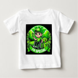 Camiseta Para Bebê 🌟 Sou Especial - Design de Consciência Paralela C