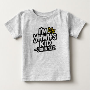 Camiseta Para Bebê Sou Filho de YHWH – Me Ataque por Sua Própria Cont