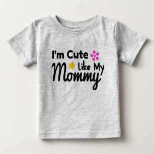 Camiseta Para Bebê Sou giro como a minha Mamãe