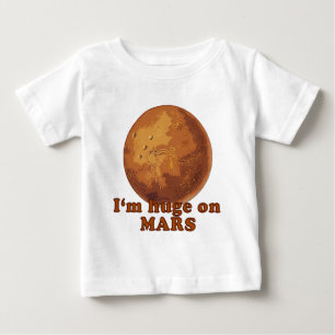 Camiseta Para Bebê Sou Imenso no Humor Marte Marte