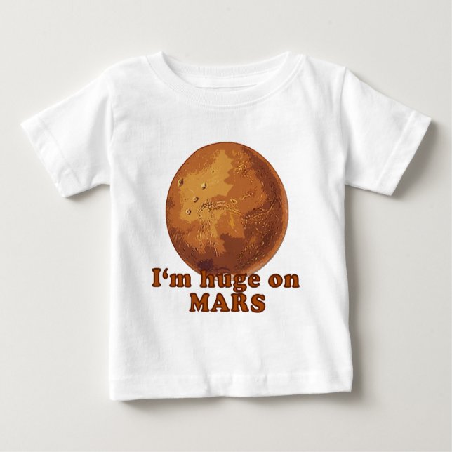 Camiseta Para Bebê Sou Imenso no Humor Marte Marte (Frente)