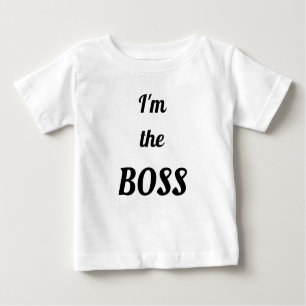 Camiseta Para Bebê Sou o chefe