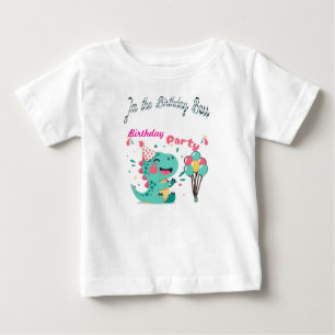 Camiseta Para Bebê Sou o Chefe de Aniversário