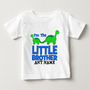 Camiseta Para Bebê Sou o IRMÃO PEQUENO! Presente de Dinossauro Person