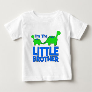 Camiseta Para Bebê Sou o IRMÃO PEQUENO! Presente de Dinossauro Person