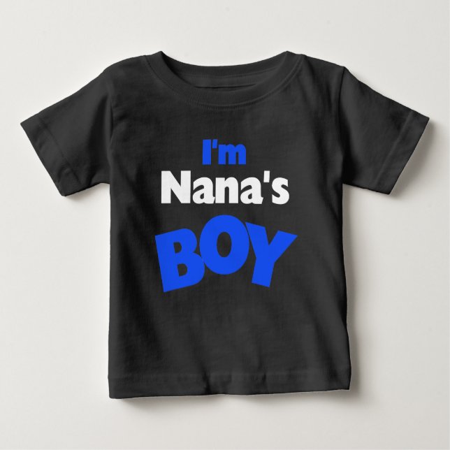 Camiseta Para Bebê Sou o Menino da Nana (Frente)