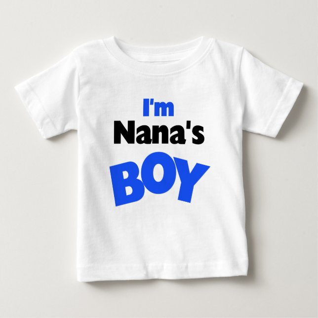 Camiseta Para Bebê Sou o Menino da Nana (Frente)