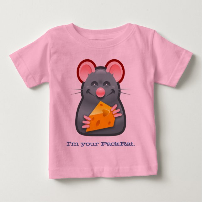 Camiseta Para Bebê Sou o seu PackRat - (Frente)