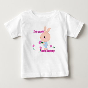 Camiseta Para Bebê Sou seu coelhinho favorito