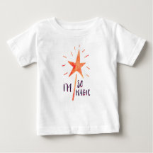 Sou Tão Magic Girls Toddler Ruffle T Shirt