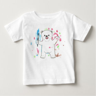 Camiseta Para Bebê "Sou um artista!" Camiseta de bebê polar