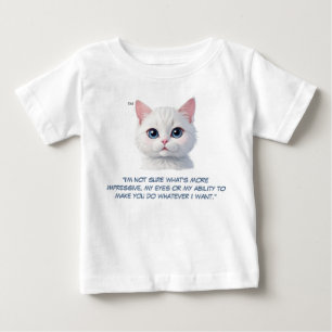 Camiseta Para Bebê "Sou um Kitten, faço o que quero" ™