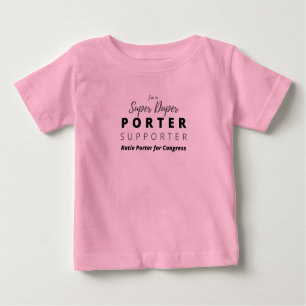 Camiseta Para Bebê Sou um Super Duper Porter Support