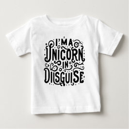 Camiseta Para Bebê Sou um Unicórnio em Disguise