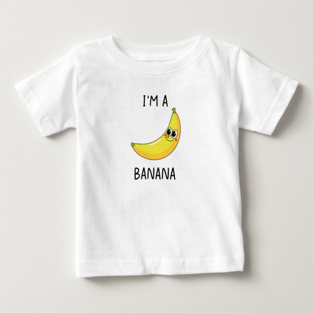 Camiseta Para Bebê Sou uma banana (Frente)