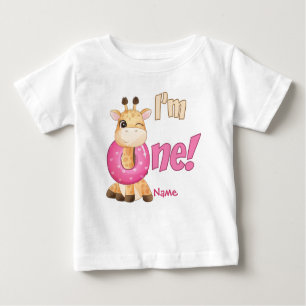 Camiseta Para Bebê Sou uma Girafa
