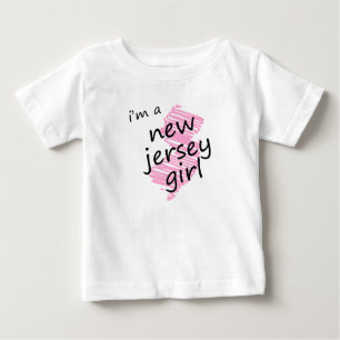 Camiseta Para Bebê Sou uma New Jersey Girl