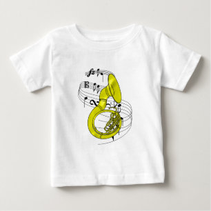 Camiseta Para Bebê Sousaphone
