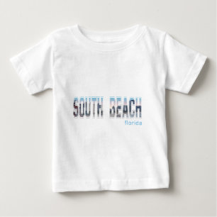 Camiseta Para Bebê South Beach, Florida View