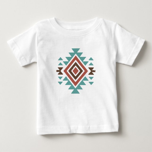 Camiseta Para Bebê Southwestern Desert (Frente)