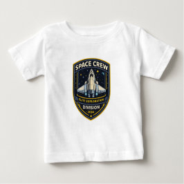 Camiseta Para Bebê Space Crew Exploration Division Baby T-Shirt