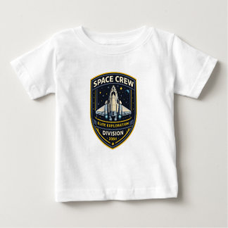 Camiseta Para Bebê Space Crew Exploration Division Baby T-Shirt