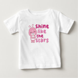 Camiseta Para Bebê SPARK Frienz - Inserir Caracteres Animais de Carto