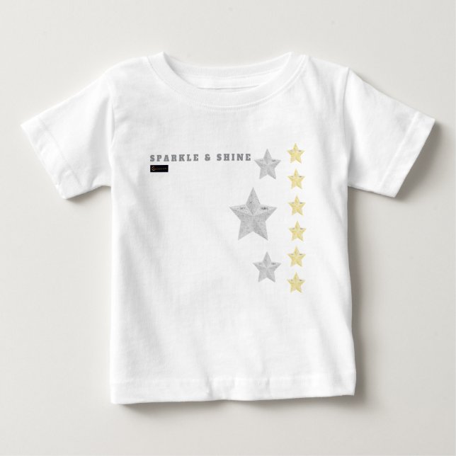 CAMISETA PARA BEBÊ SPARLKE & SHINE T SHIRT (Frente)
