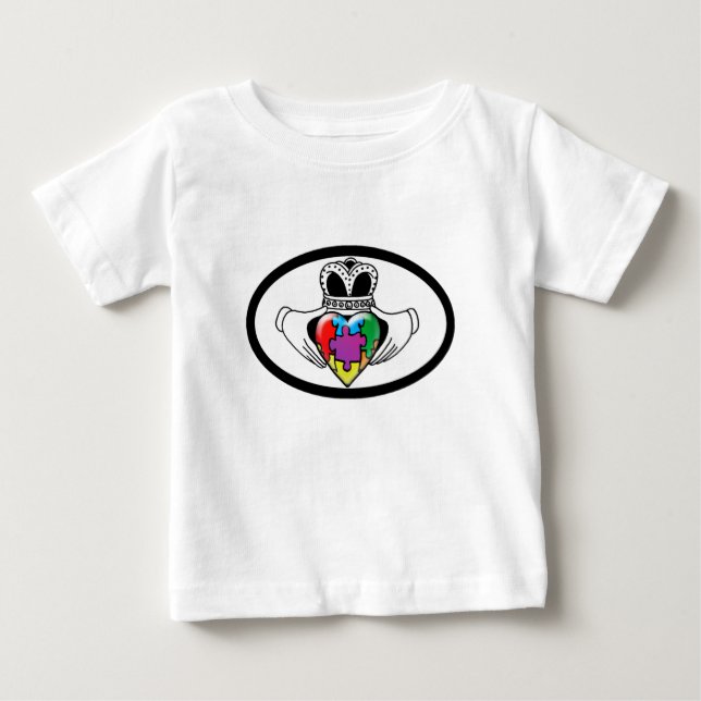 Camiseta Para Bebê Spectrum Claddagh (Frente)