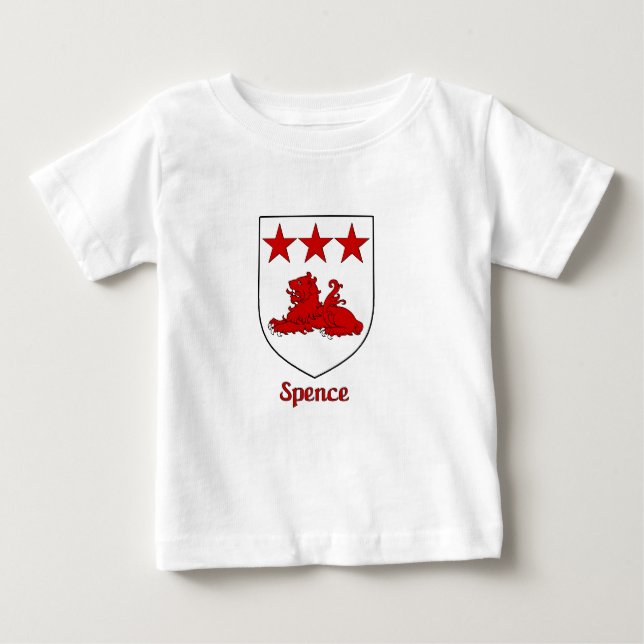 Camiseta Para Bebê Spence Family Shield (Frente)