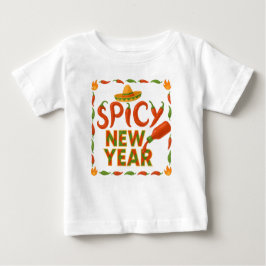Camiseta Para Bebê Spicy New Year