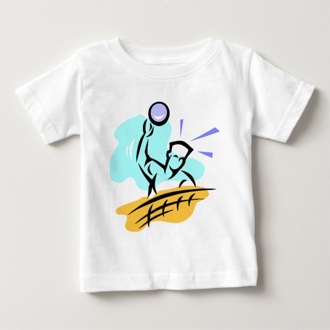 Camiseta Para Bebê Spike Voleibol T-Shirt (Frente)