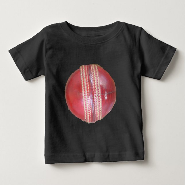 Camiseta Para Bebê Spin Master's Sphere: Uma bola de críquete esquerd (Frente)