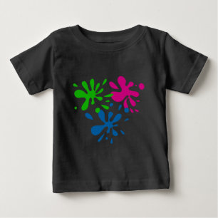 Camiseta Para Bebê Splats aleatório