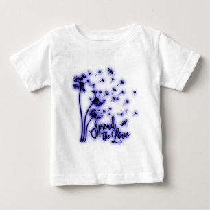 Camiseta Para Bebê Spread The Love Dandelions and Dragonflies