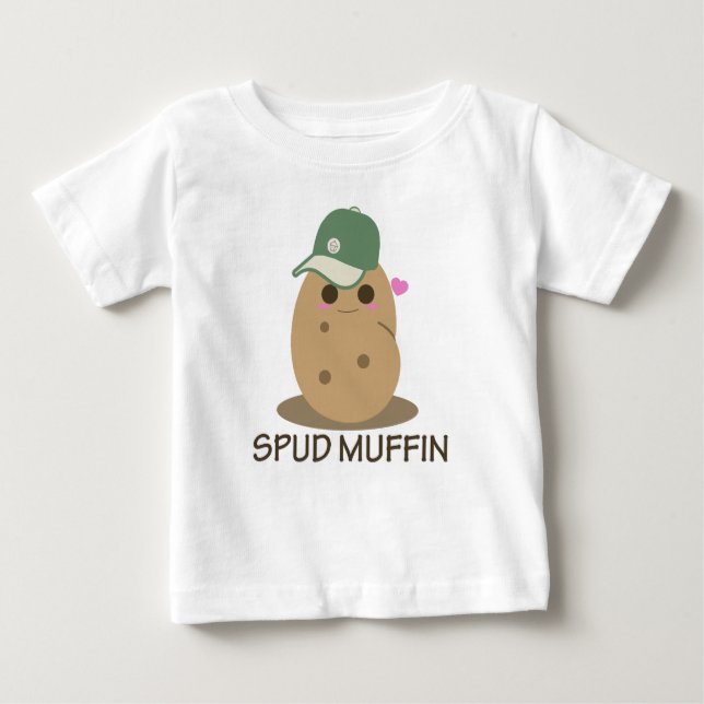Camiseta Para Bebê Spud Muffin (Frente)