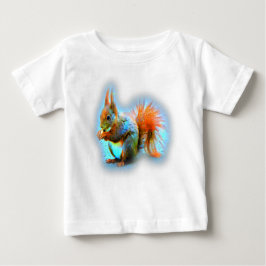 Camiseta Para Bebê Squirrel in modern style