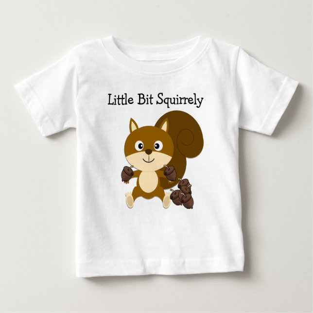 Camiseta Para Bebê Squirrely (Frente)